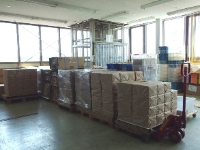 株式会社ZERO倉庫風景